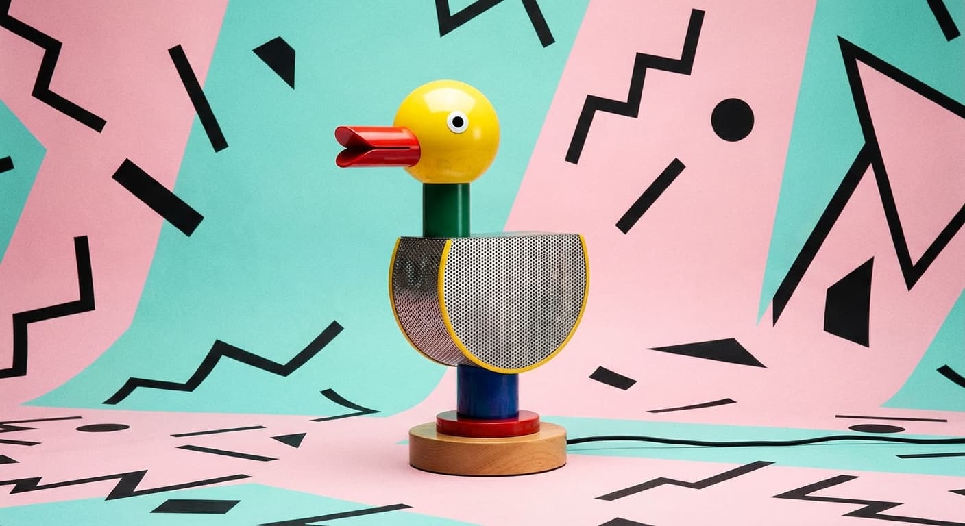 Der Aufstand der Farben: Wie Ettore Sottsass mit der Tahiti-Leuchte den guten Geschmack herausforderte